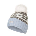 Grey - Lifestyle - Mountain Warehouse Womens-Ladies Fair Isle Pom Pom Beanie