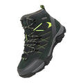 Lime - Front - Mountain Warehouse Childrens-Kids Trail Suede Walking Boots