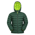 Khaki Green - Front - Mountain Warehouse Childrens-Kids Seasons Water Resistant Padded Jacket