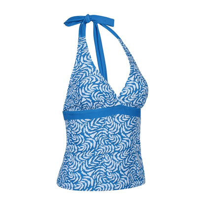 Blue - Side - Mountain Warehouse Womens-Ladies Ocean Notion Tankini Top