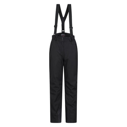 Black - Front - Mountain Warehouse Womens-Ladies Chalet Extreme Waterproof Ski Trousers
