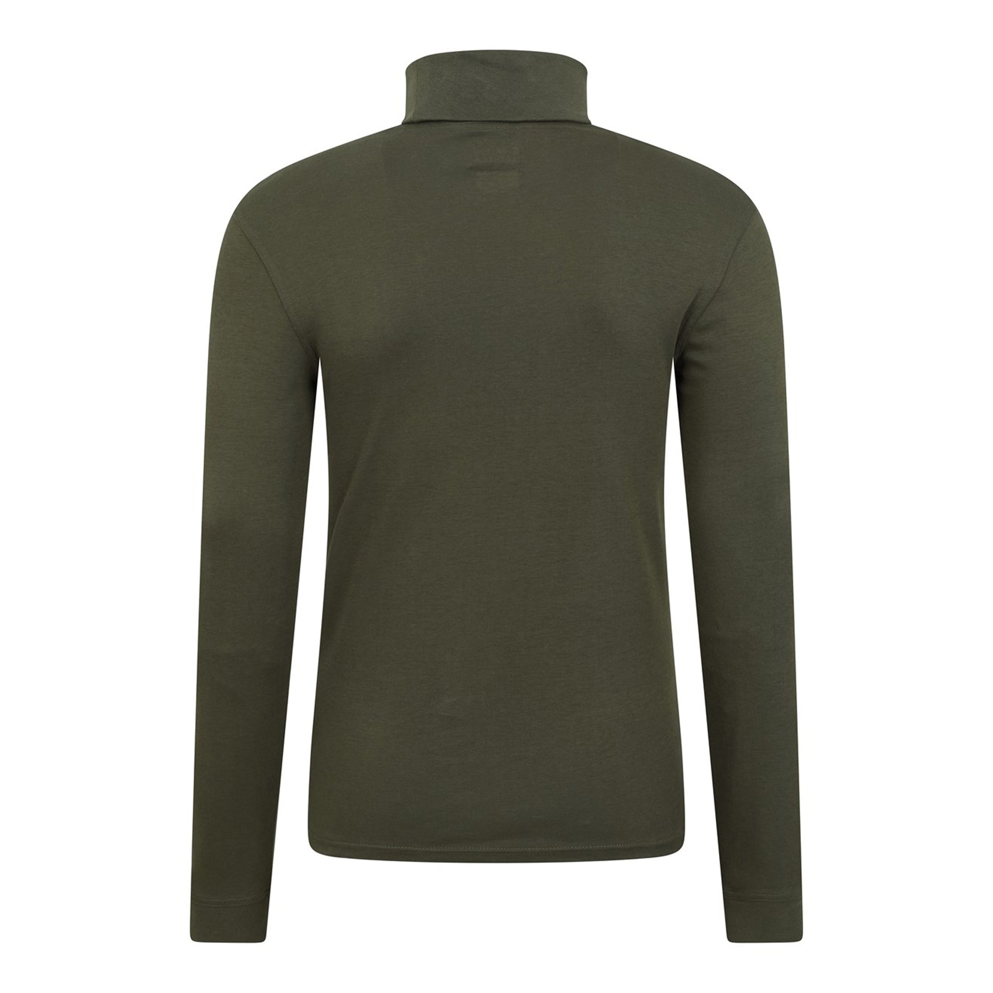 Khaki Green - Back - Mountain Warehouse Mens Meribel Cotton Thermal Top
