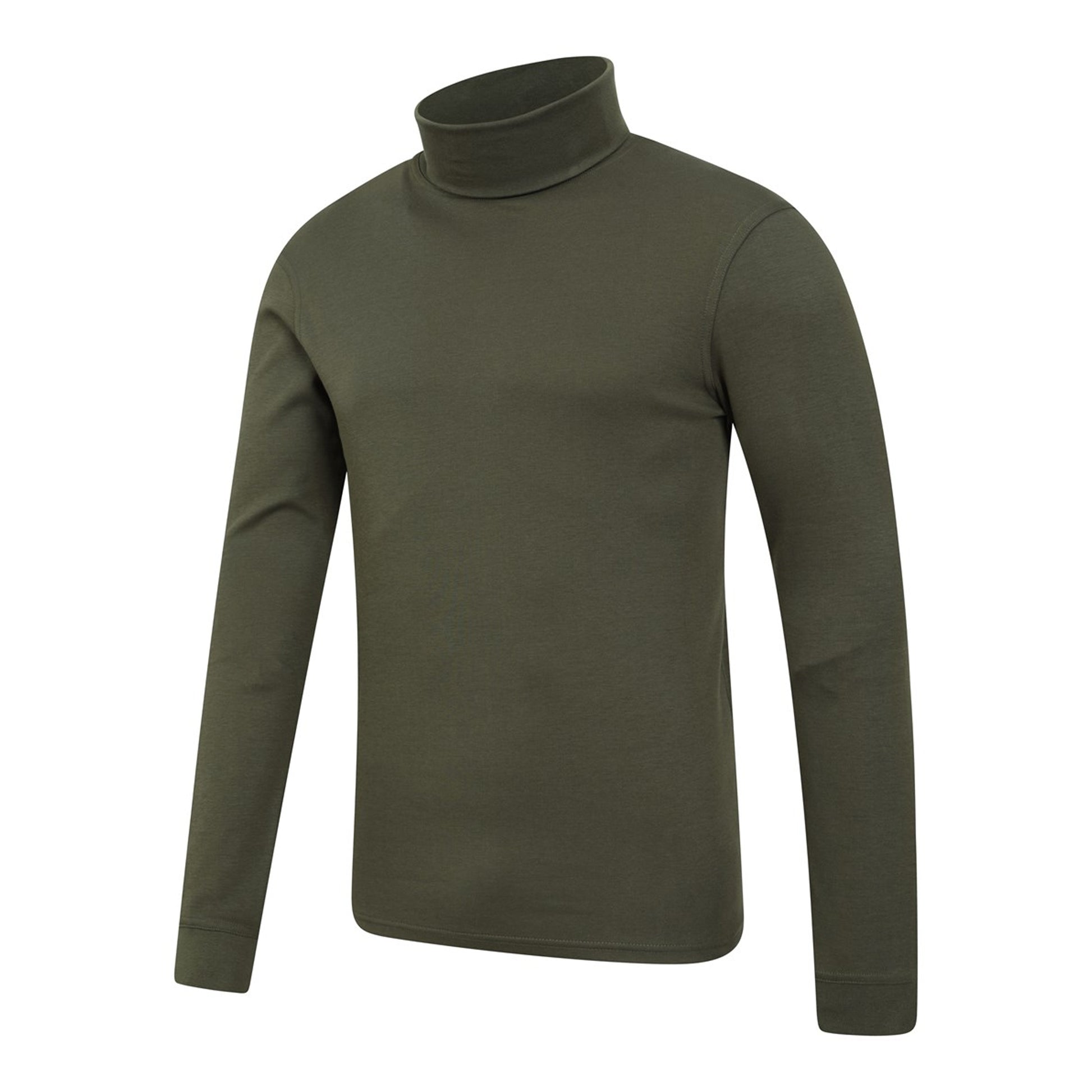 Khaki Green - Lifestyle - Mountain Warehouse Mens Meribel Cotton Thermal Top