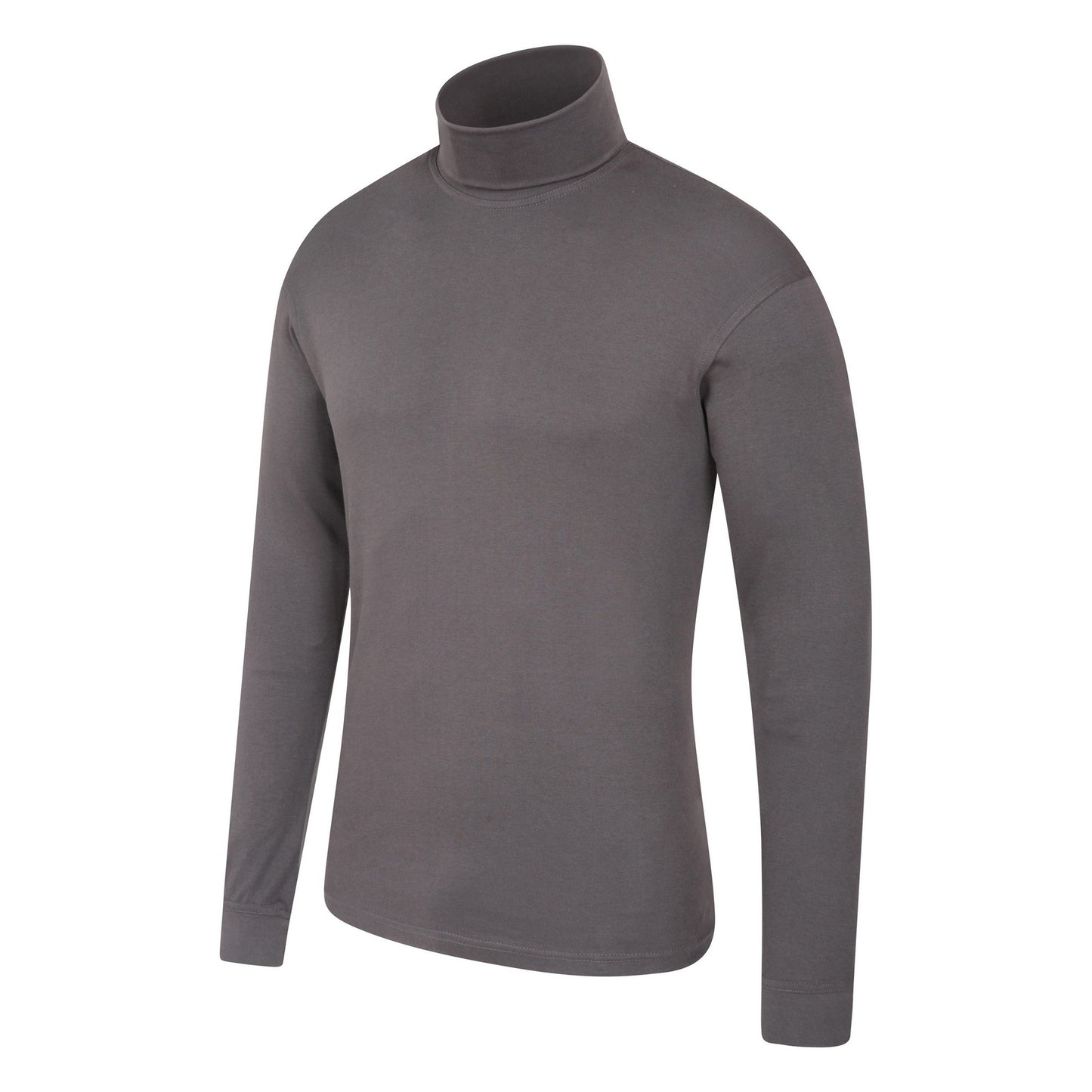 Dark Grey - Side - Mountain Warehouse Mens Meribel Cotton Thermal Top
