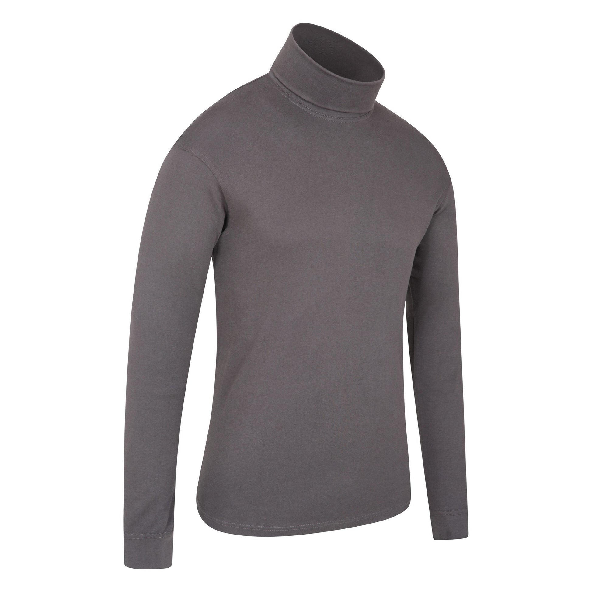 Dark Grey - Side - Mountain Warehouse Mens Meribel Cotton Thermal Top