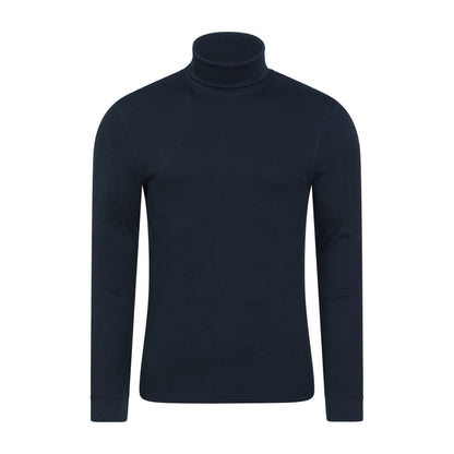 Navy - Front - Mountain Warehouse Mens Meribel Cotton Thermal Top