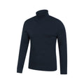 Navy - Side - Mountain Warehouse Mens Meribel Cotton Thermal Top