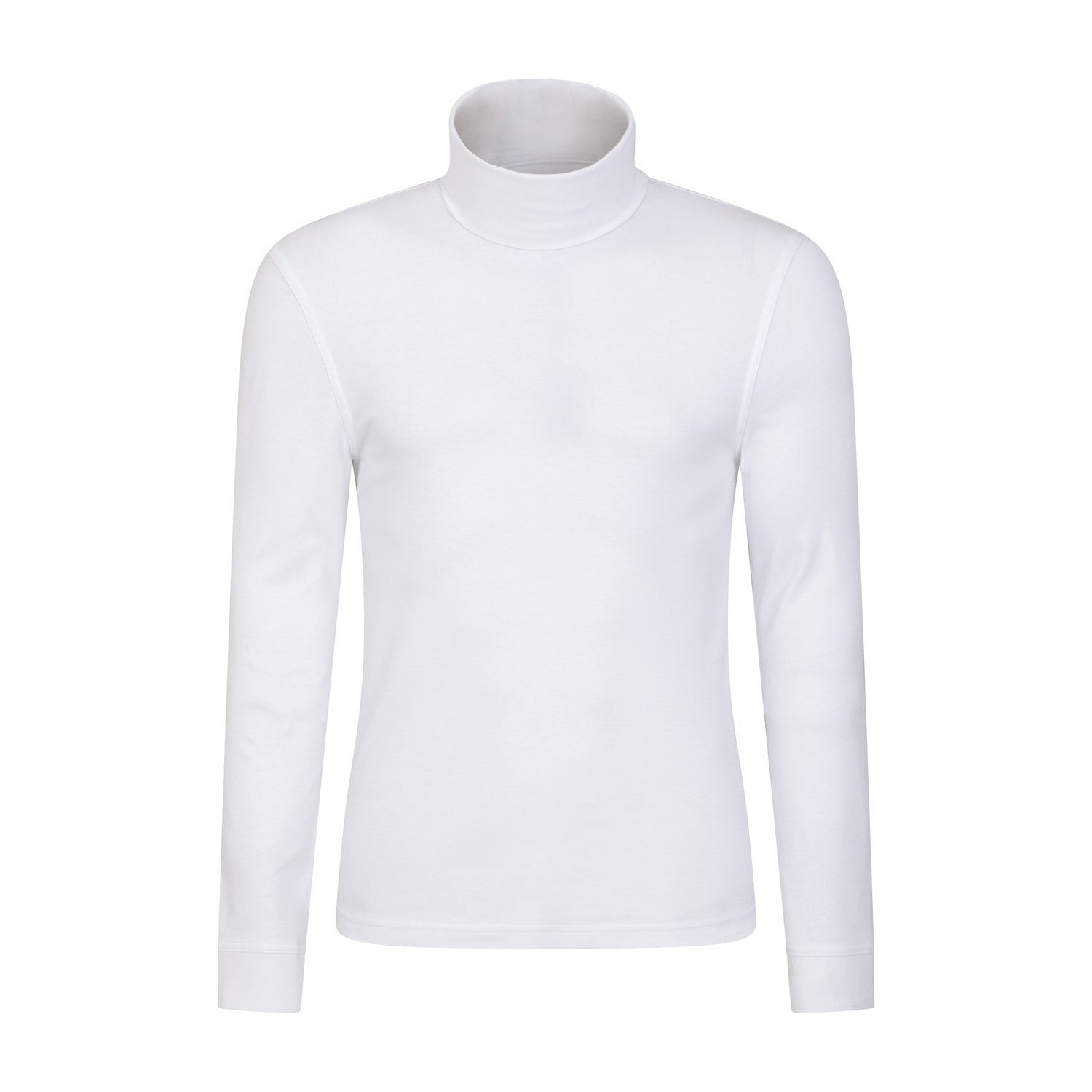 White - Front - Mountain Warehouse Mens Meribel Cotton Thermal Top