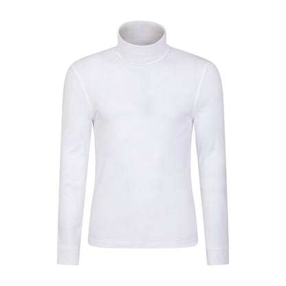 White - Front - Mountain Warehouse Mens Meribel Cotton Thermal Top