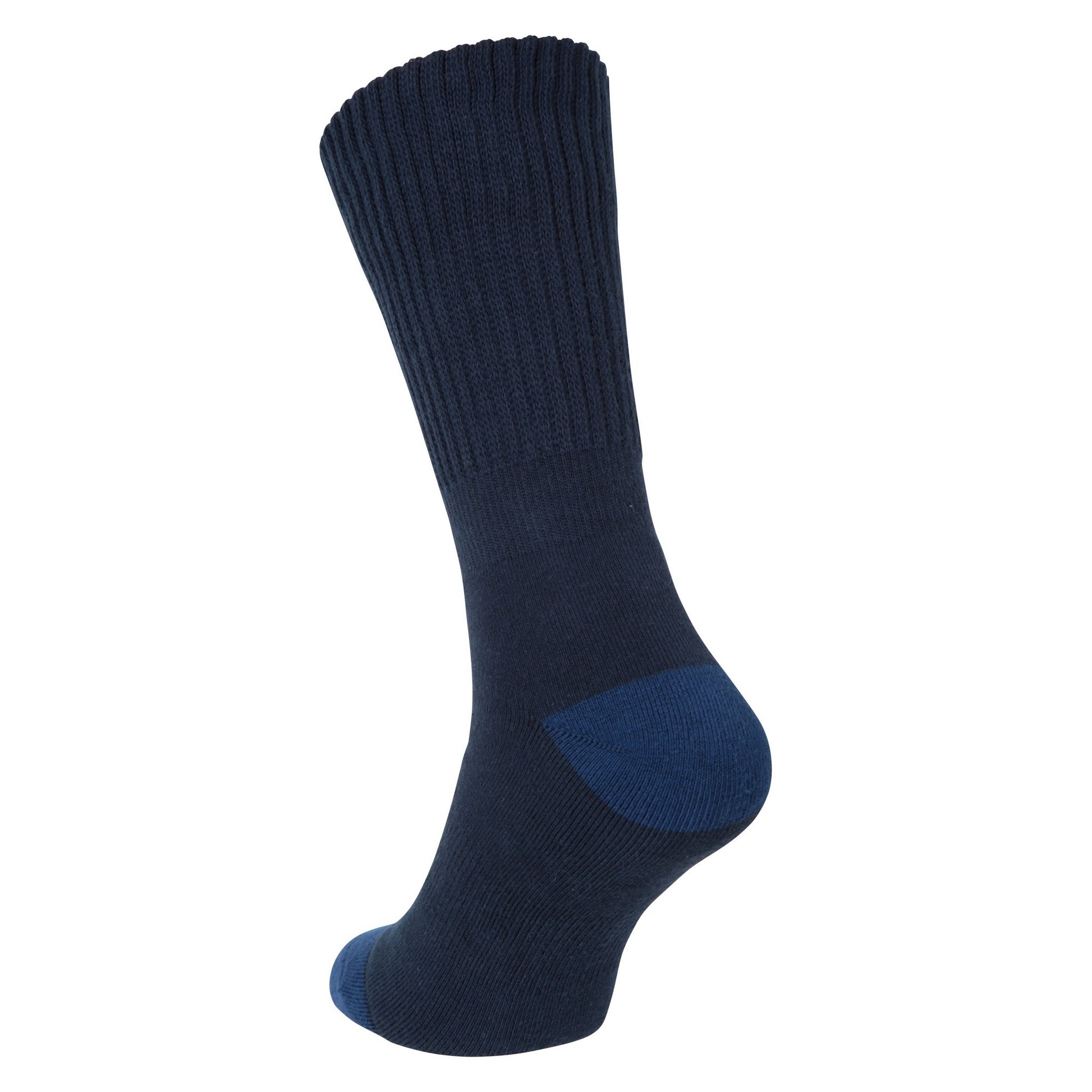 Navy - Back - Mountain Warehouse Mens Double Layered Anti-Chafe Boot Socks