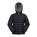 Black - Front - Mountain Warehouse Childrens-Kids Seasons Water Resistant Padded Jacket