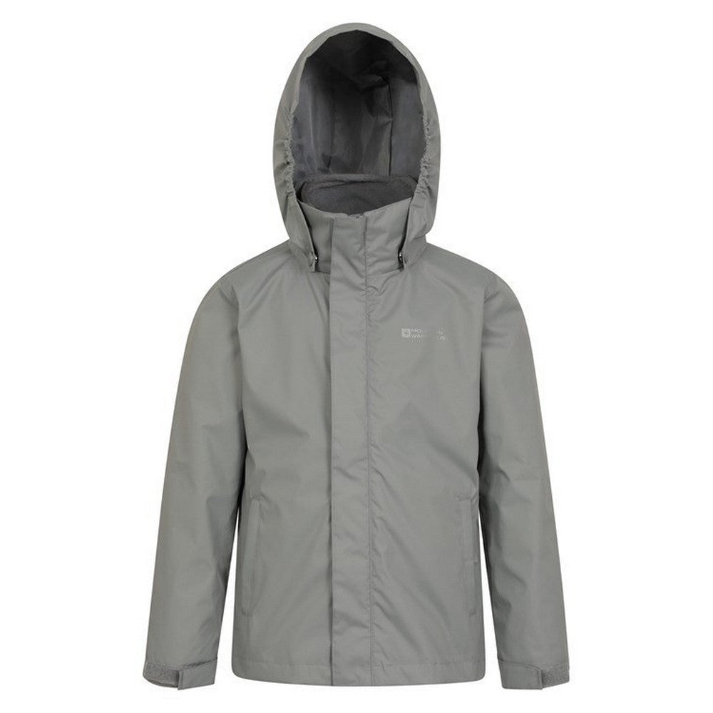 Light Khaki - Back - Mountain Warehouse Childrens-Kids Fell 3 in 1 Jacket