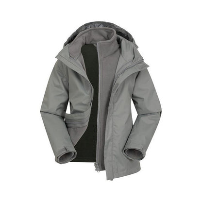 Light Khaki - Side - Mountain Warehouse Childrens-Kids Fell 3 in 1 Jacket