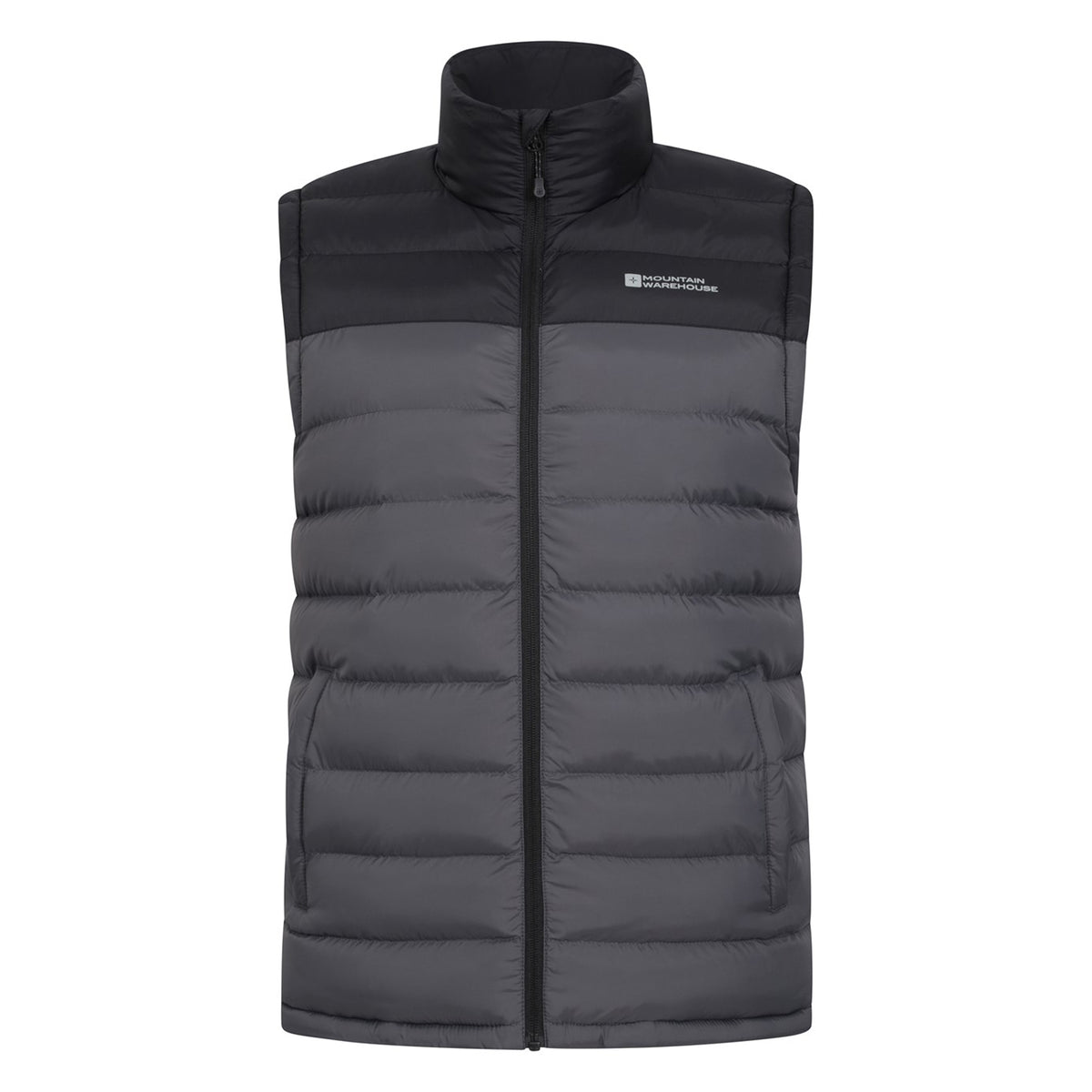 Dark Grey - Front - Mountain Warehouse Mens Seasons II Padded Gilet
