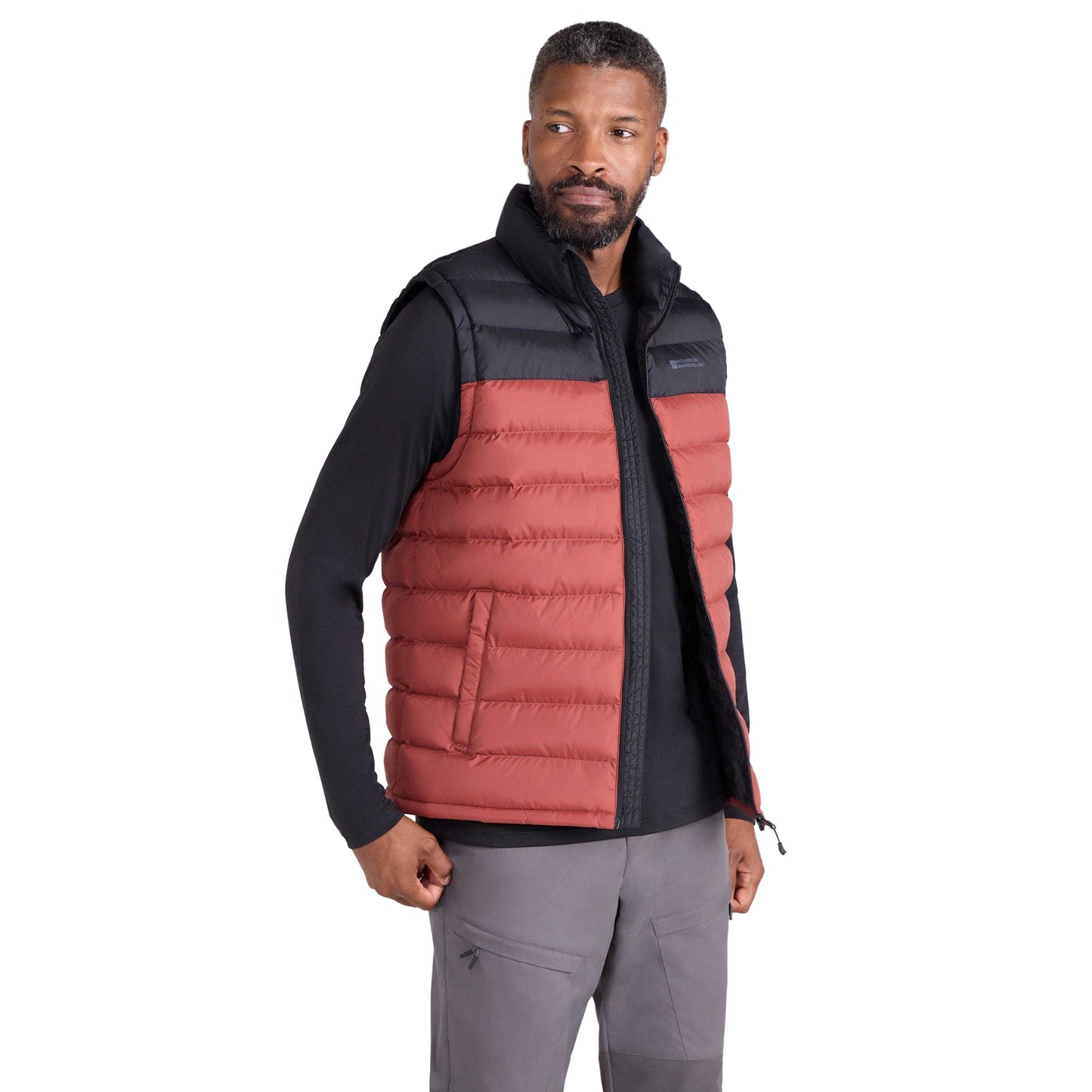Berry - Pack Shot - Mountain Warehouse Mens Seasons II Padded Gilet