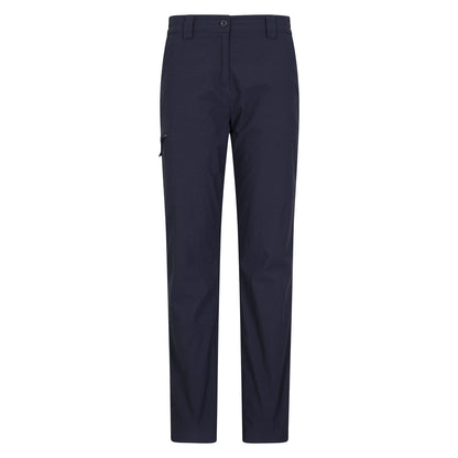 Navy - Front - Mountain Warehouse Womens-Ladies Hiker Stretch Short Winter Trousers