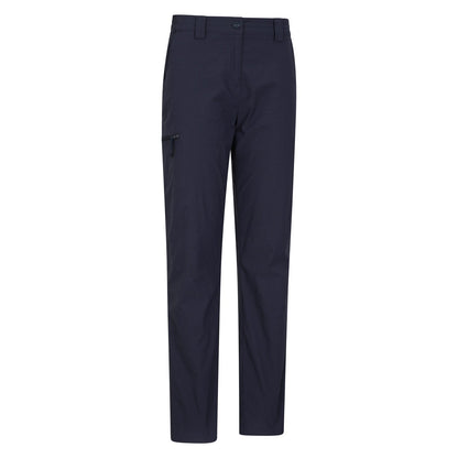 Navy - Side - Mountain Warehouse Womens-Ladies Hiker Stretch Short Winter Trousers