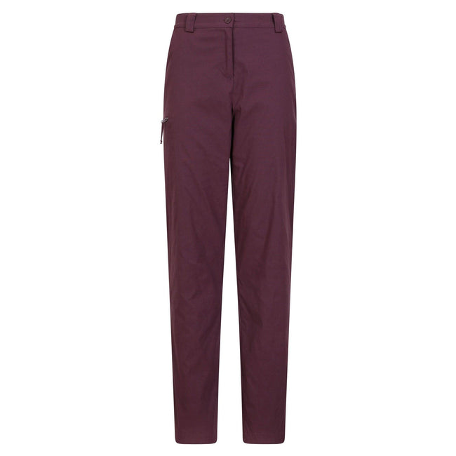 Burgundy - Front - Mountain Warehouse Womens-Ladies Hiker Stretch Short Winter Trousers