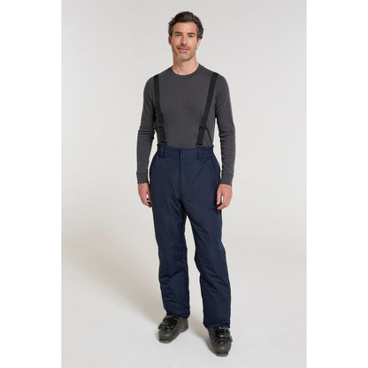 Navy - Front - Mountain Warehouse Mens Regular Dusk II Ski Trousers