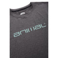 Charcoal - Side - Animal Mens Latero Logo Swimming T-Shirt