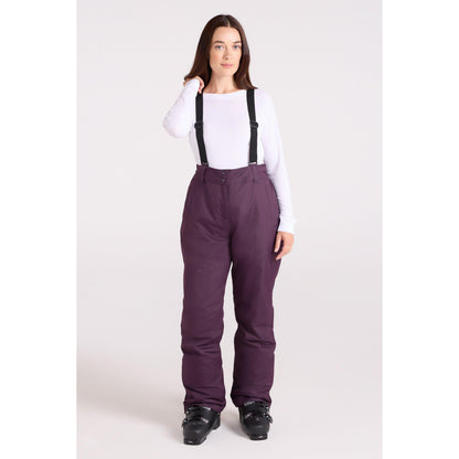 Dark Purple - Front - Mountain Warehouse Womens-Ladies Moon II Ski Trousers