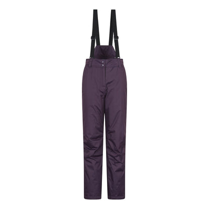 Dark Purple - Front - Mountain Warehouse Womens-Ladies Moon II Ski Trousers