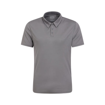 Dark Grey - Front - Mountain Warehouse Mens Endurance IsoCool Polo Shirt