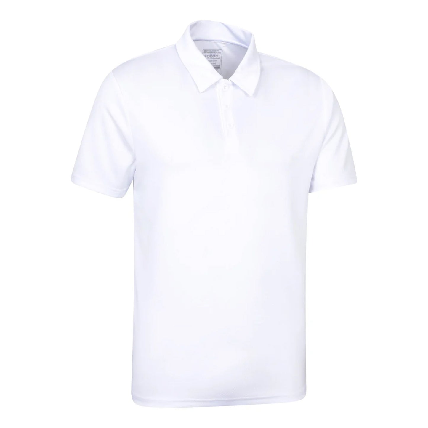 White - Side - Mountain Warehouse Mens Endurance IsoCool Polo Shirt