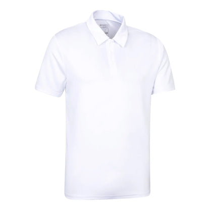 White - Side - Mountain Warehouse Mens Endurance IsoCool Polo Shirt