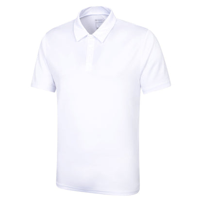White - Lifestyle - Mountain Warehouse Mens Endurance IsoCool Polo Shirt