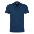 Blue - Side - Mountain Warehouse Mens Endurance IsoCool Polo Shirt