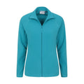 Teal - Back - Mountain Warehouse Womens-Ladies Raso Fleece Jacket