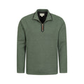 Green - Side - Mountain Warehouse Mens Beta Contrast Zip Top