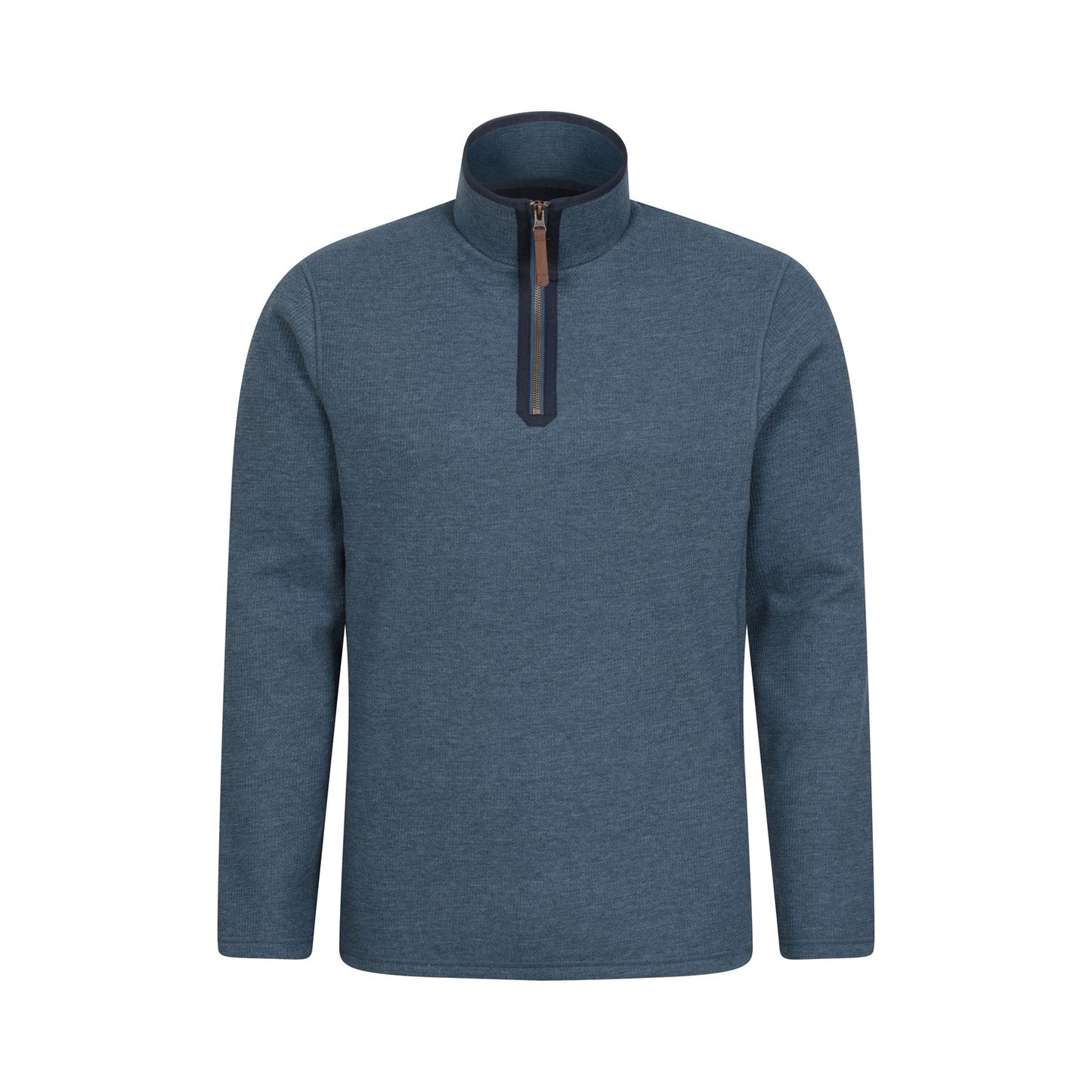 Light Blue - Front - Mountain Warehouse Mens Beta Contrast Zip Top