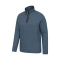 Light Blue - Back - Mountain Warehouse Mens Beta Contrast Zip Top