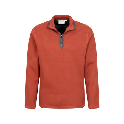 Rust - Pack Shot - Mountain Warehouse Mens Beta Contrast Zip Top