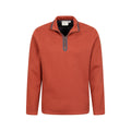 Rust - Lifestyle - Mountain Warehouse Mens Beta Contrast Zip Top