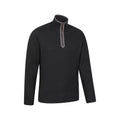 Black - Side - Mountain Warehouse Mens Beta Contrast Zip Top