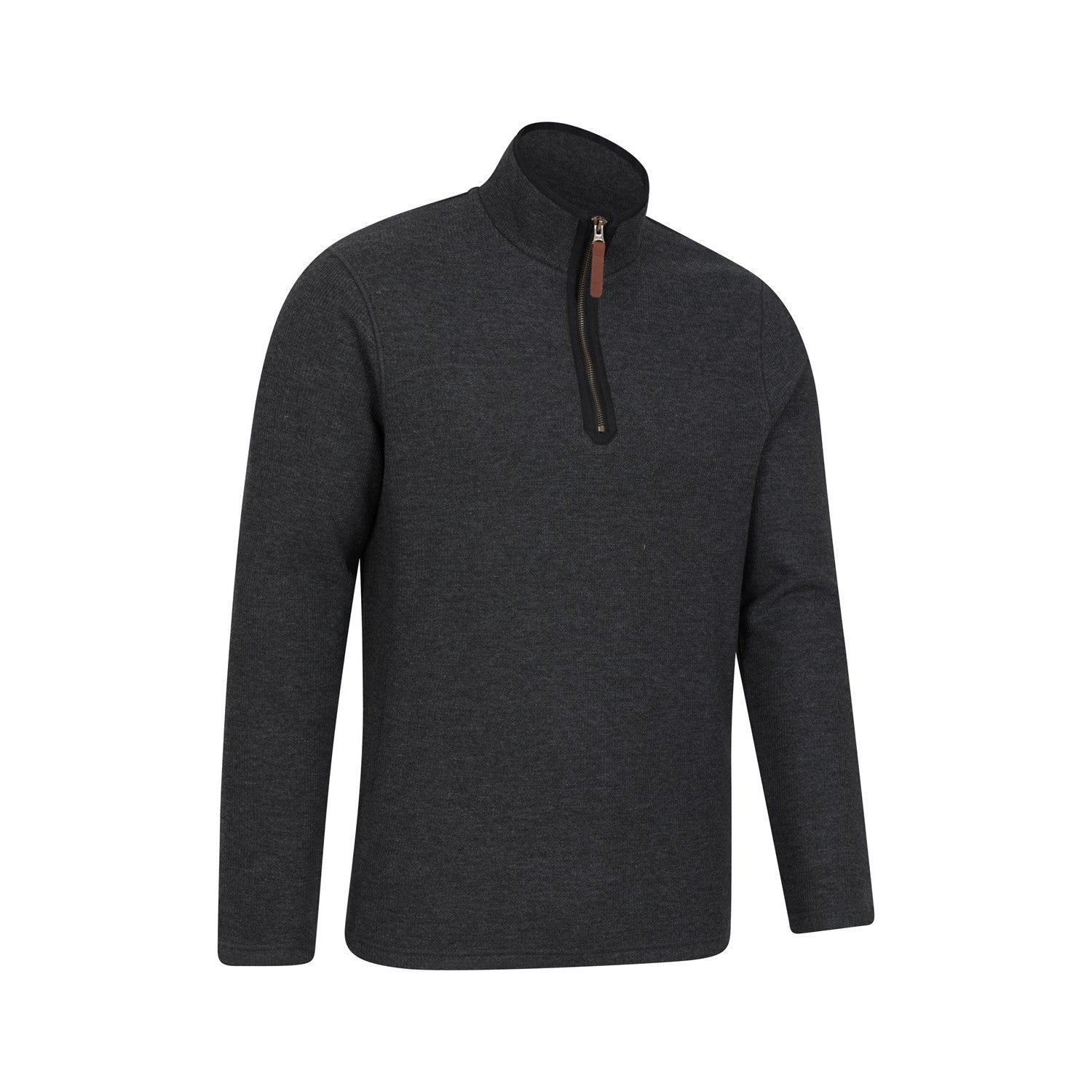 Charcoal - Back - Mountain Warehouse Mens Beta Contrast Zip Top