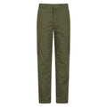 Khaki - Front - Mountain Warehouse Mens Trek II Short Winter Trousers