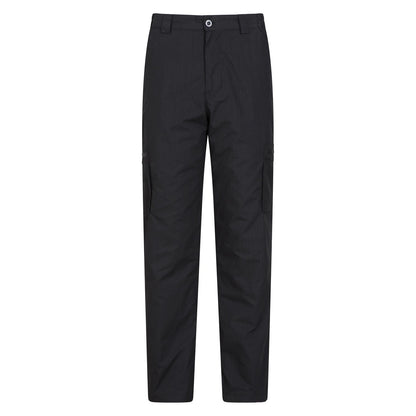 Jet Black - Front - Mountain Warehouse Mens Trek II Short Winter Trousers