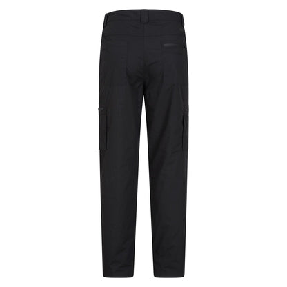 Jet Black - Back - Mountain Warehouse Mens Trek II Short Winter Trousers