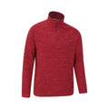 Dark Red - Side - Mountain Warehouse Mens Snowdon II Fleece Top