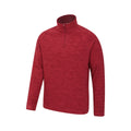 Dark Red - Lifestyle - Mountain Warehouse Mens Snowdon II Fleece Top