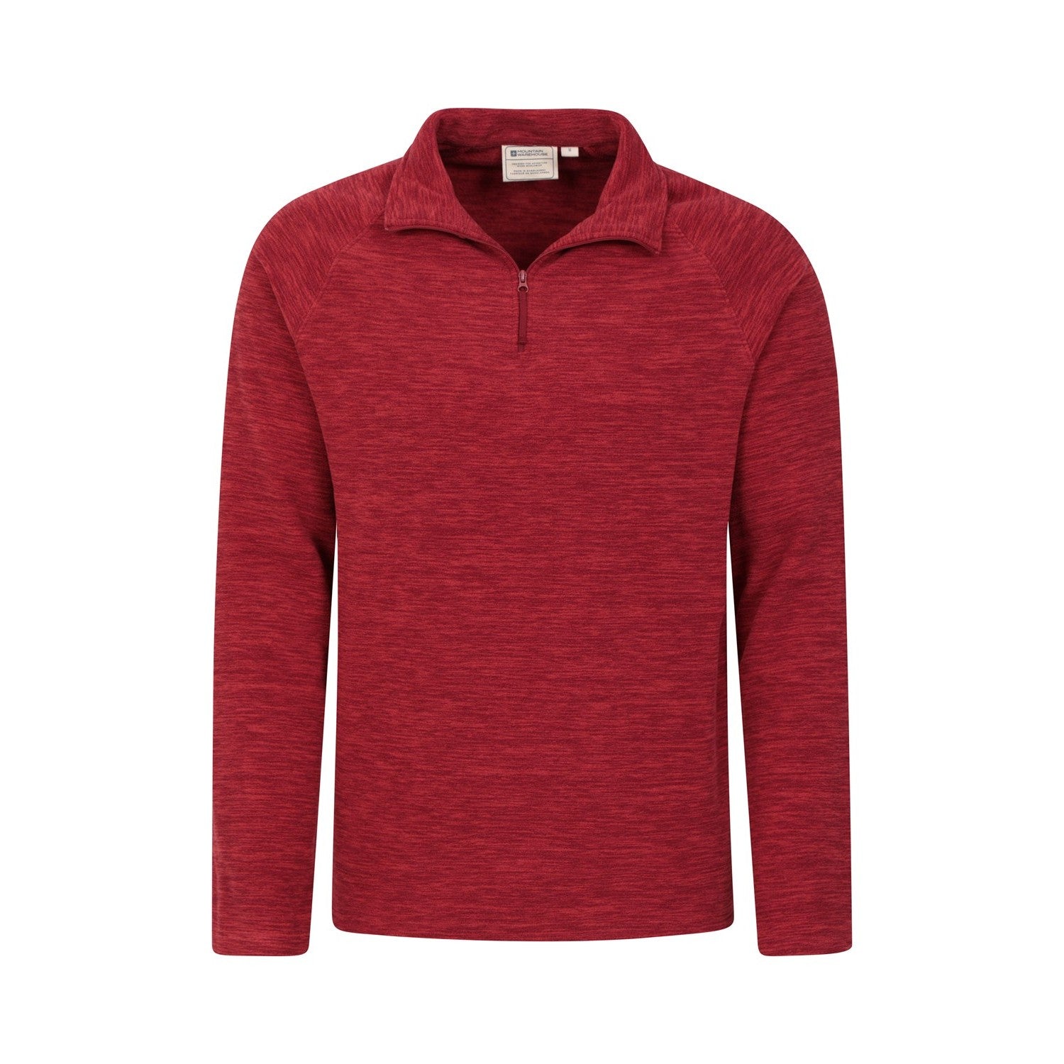 Dark Red - Pack Shot - Mountain Warehouse Mens Snowdon II Fleece Top