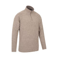 Light Brown - Side - Mountain Warehouse Mens Snowdon II Fleece Top