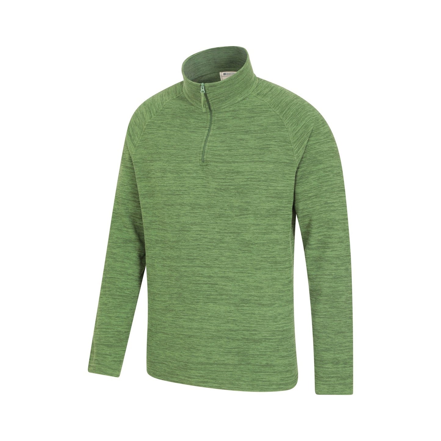Bright Green - Side - Mountain Warehouse Mens Snowdon II Fleece Top