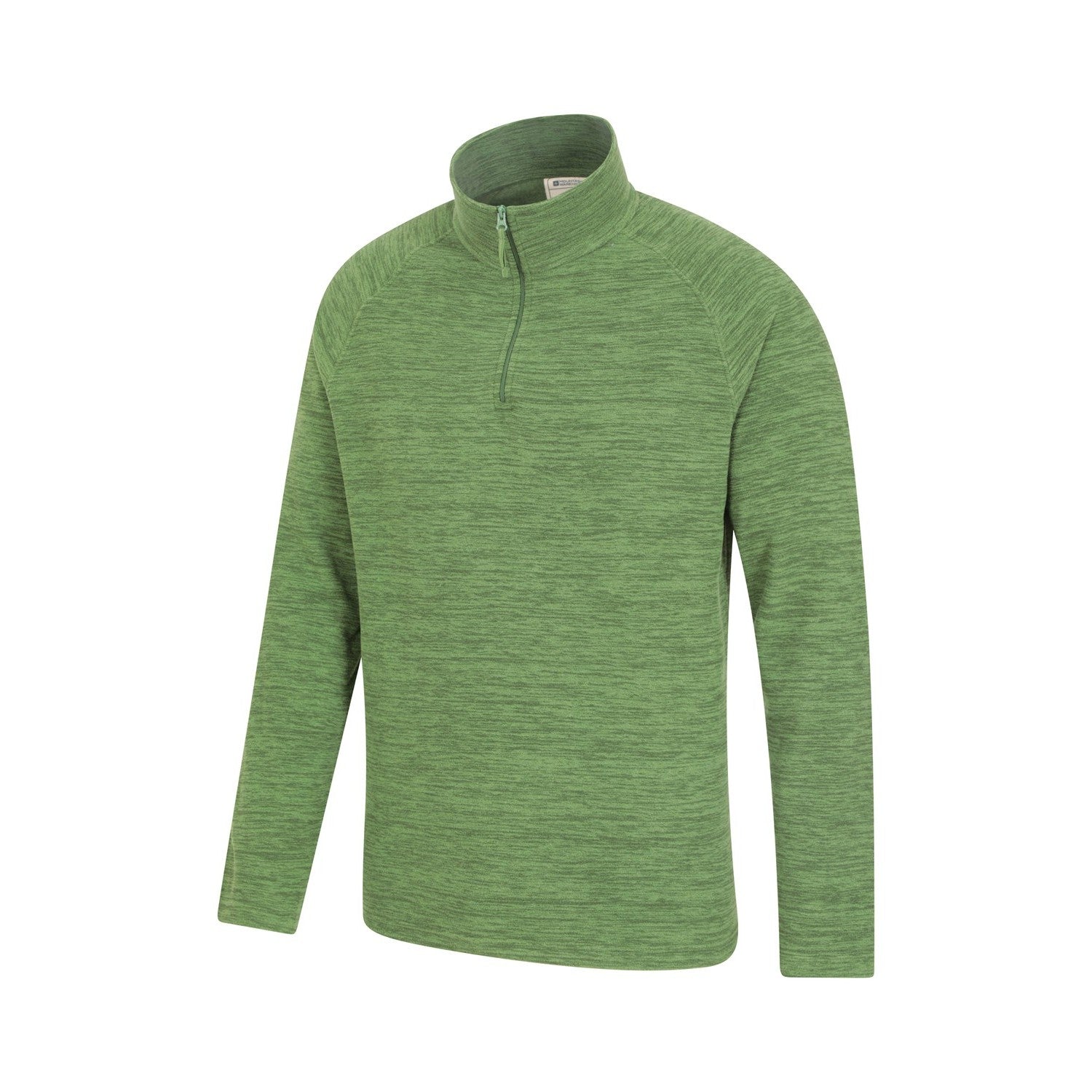 Bright Green - Side - Mountain Warehouse Mens Snowdon II Fleece Top