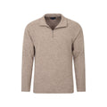 Light Brown - Pack Shot - Mountain Warehouse Mens Snowdon II Fleece Top