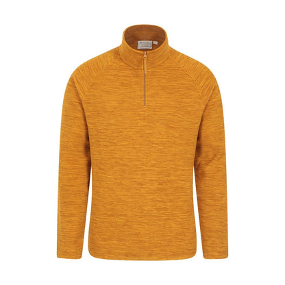 Mustard - Front - Mountain Warehouse Mens Snowdon II Fleece Top